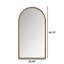 Miroir pleine longueur rétro en fer avec pieds de soutien, pour le salon, la chambre à coucher (doré)
