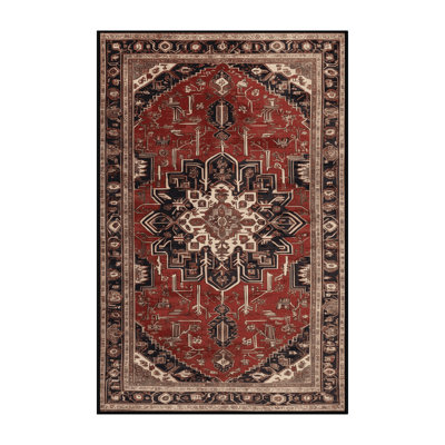 Machine Washable Persian Brown Area Rug