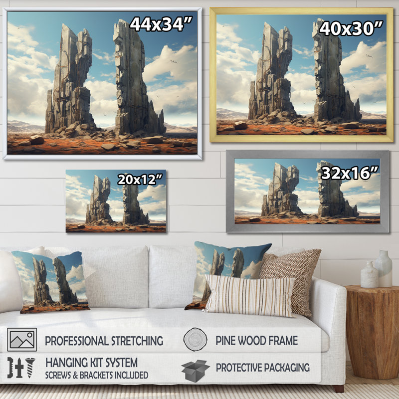 «Mind-Blowing», art mural surréalisme, Toile tendue, H 12 po x l 20 po x P 1 po