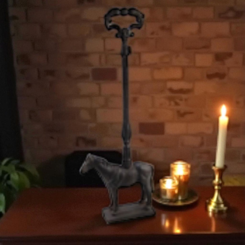 Cast Iron Horse Door Stop Antique Style Hand Finished Heavy Duty Decorative Door Holder for Home Office Use