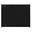 Armoire de salle de bain murale de 36 pouces avec tablettes réglables - Miroir de décoration moderne noir-1230121128