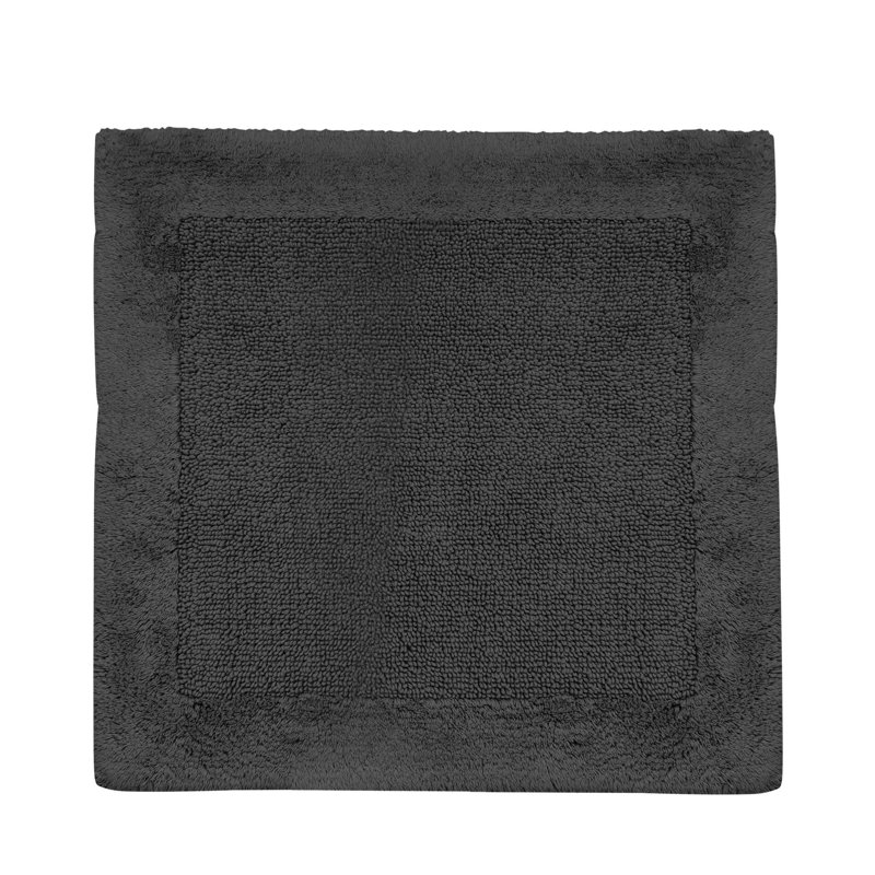 Amelie Square Bath Rug, Brown, 50cm W x 55cm L