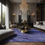 Tapis mauve soyeux et moelleux-142941325