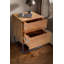 38cm W Metal Bedside Table