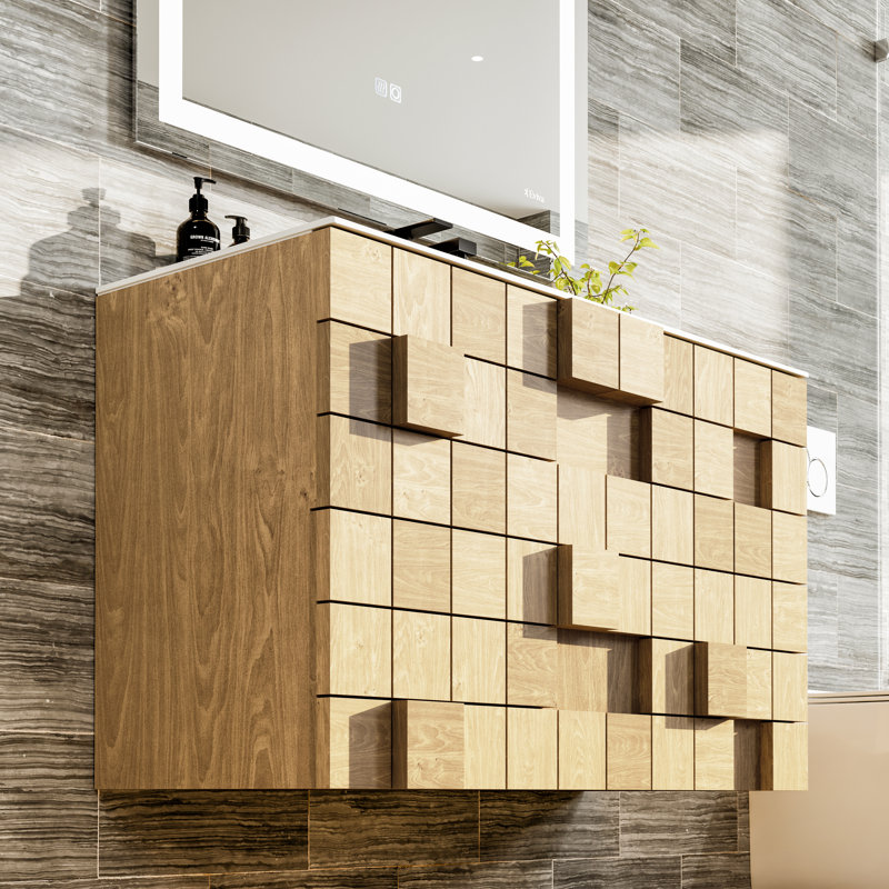Ayaan 33" Wall-Mounted Single Bathroom Vanity Set