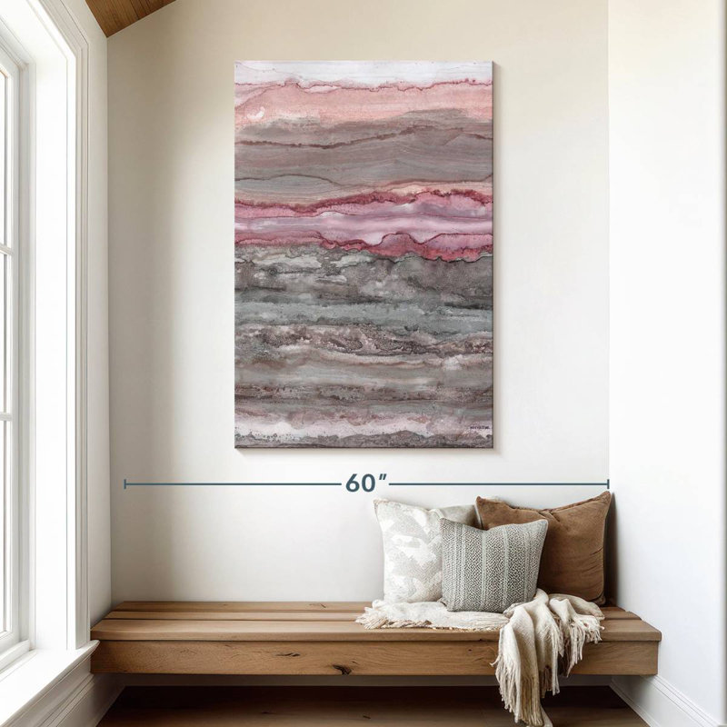 Avery Rose Quartz Quarry, 48" H x 32" W