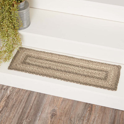 Tapis d'escalier Ava-Mai kaki / taupe / brun clair / crème