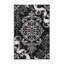 Tapis moelleux moelleux à motif de damas classique en gris - reliure grise-219171610