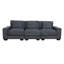 Ensemble de canapé modulaire réversible en velours côtelé 6 pièces avec repose-pieds Arden-594976030