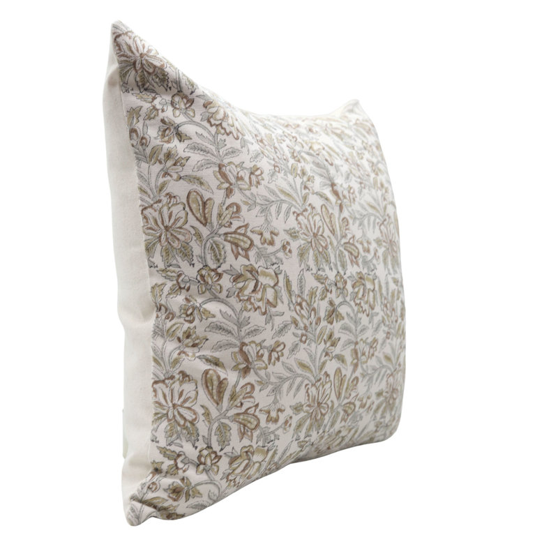 Coussin décoratif en coton Boho, Carré, H 14 po x l 14 po