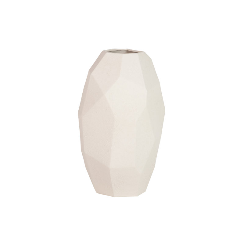 Ceramic / Porcelain Table Vase, Beige, 48cm H x 27cm W x 27cm D