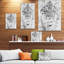 Tigre noir et blanc - reproduction sur toile tendue-29496870