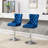 Adjustable 25 - 33" Height Blue Velvet Of 2, Thick Swivel, Diamond , Sponge Seat For Home And Bar With Base, Featuring Buttons Pub Use-1818811845