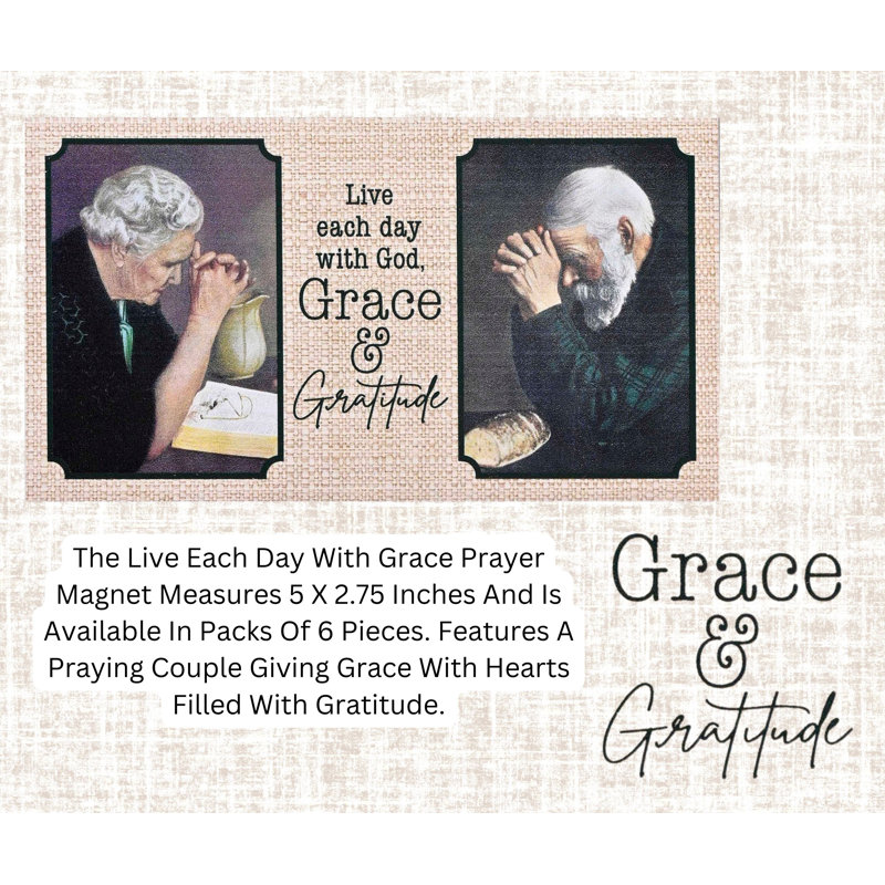 Magnet Live Each Day With Grace 5X2.75