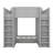 Kids Triple Bunk Bed With Storage Shelves And Hooks, Wooden Triple Bunk Bed, Twin +Twin Over Twin XL-663005936