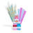 Nostalgia FSCC8 Cotton Candy Party Kit - Pink Vanilla, Blue Raspberry, Strawberry Flossing Sugars (7 oz. each) with Reusable Cones and Twist Ties