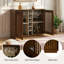 Buffet Mid-Century moderne cannelé avec support à vin-930989751