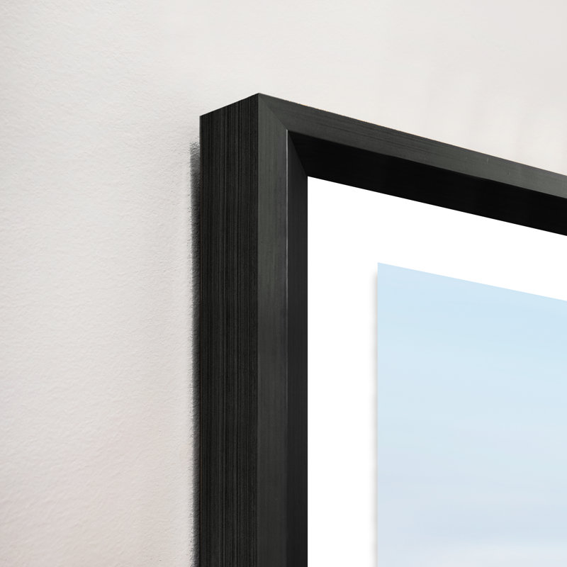 Split Trail, Glass Frame, White, 30" H x 45" W