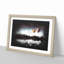Hot Air Balloons Above a Lake 1 Piece Single Picture Frame Wall Art on MDF-56866359-56866360