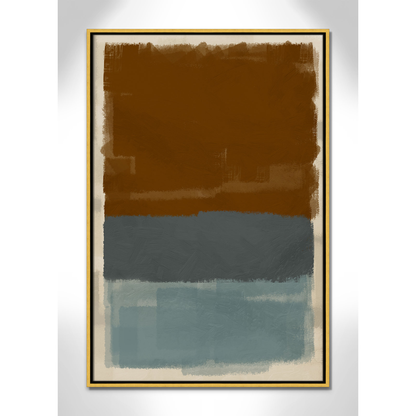 Turbulent Honesty Print by Marcus Prime, 25.5'' W x 37.5'' H, Gold Floater
