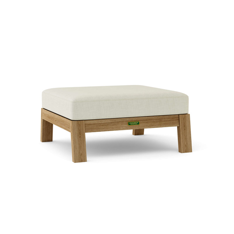 Ensemble de conversation avec coussins Sunbrella en teck 11 pièces Palermo, Toile Sunbrella® naturel