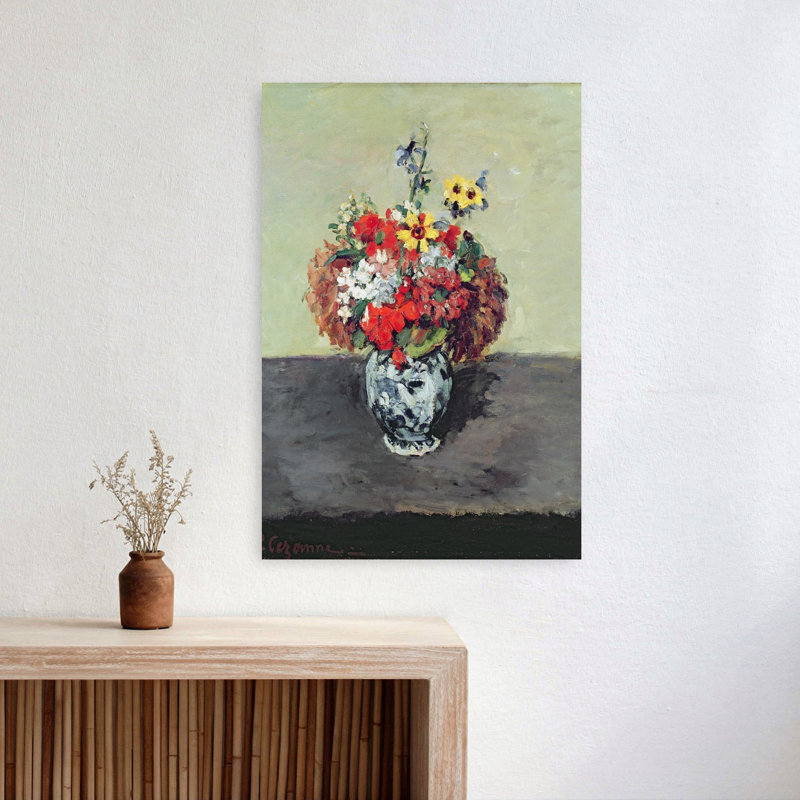 Flowers In A Delft Vase, C.1873-75 Abstract Contemporary Wall Art Print, 60.96cm H x 40.64cm W