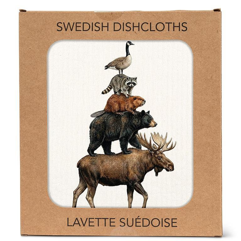 Canadian Animals Dishcloth