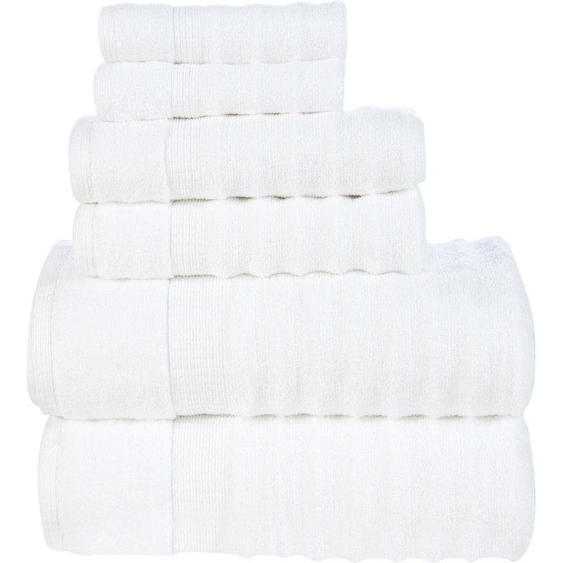 Brenna Ribbed Multi-Size Set, White