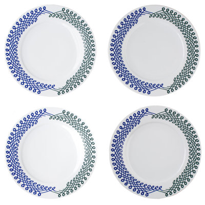 Ribbon Handmade Porcelain Dinner Plate