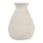 Vase floral embossé à motif floral en papier mâché rond pour décoration d'intérieur et de table