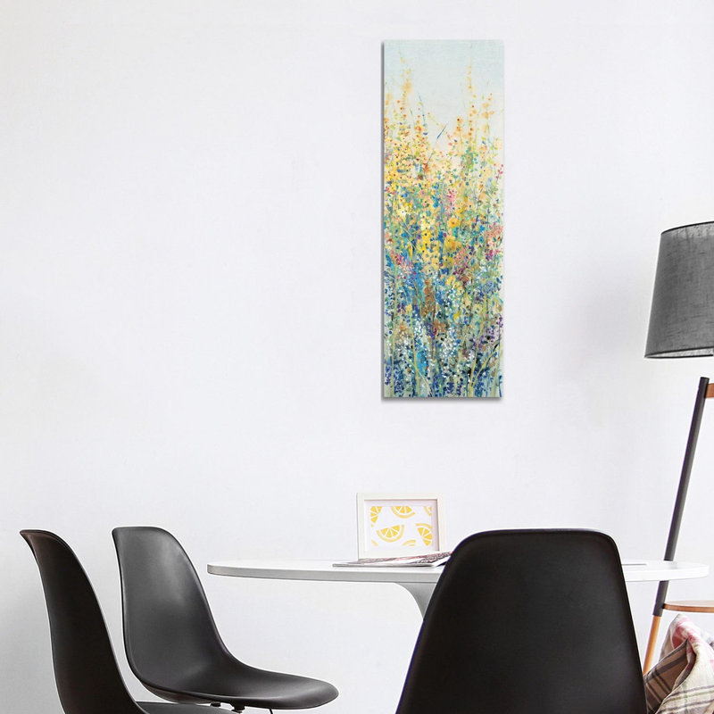 Wildflower Panel III by Timothy O' Toole - Wrapped Canvas Panoramic Painting, 121.92 cm H x 40.64 cm W x 1.91 cm D