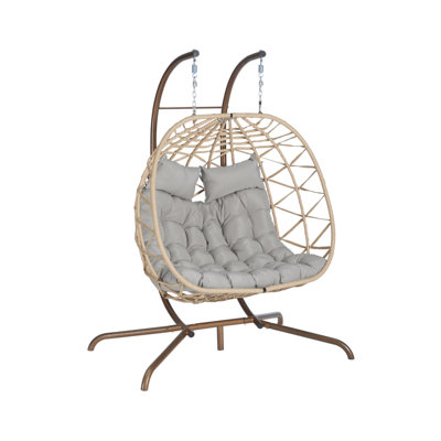 Double avec coussin de chaise suspendu