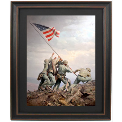 Lever de drapeau, Mont Suribachi Iwo Jima par Tom Lovell
