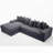 Oversize Cloud Sectional Couch (Left Facing Sofa)-1719534654-1719534644