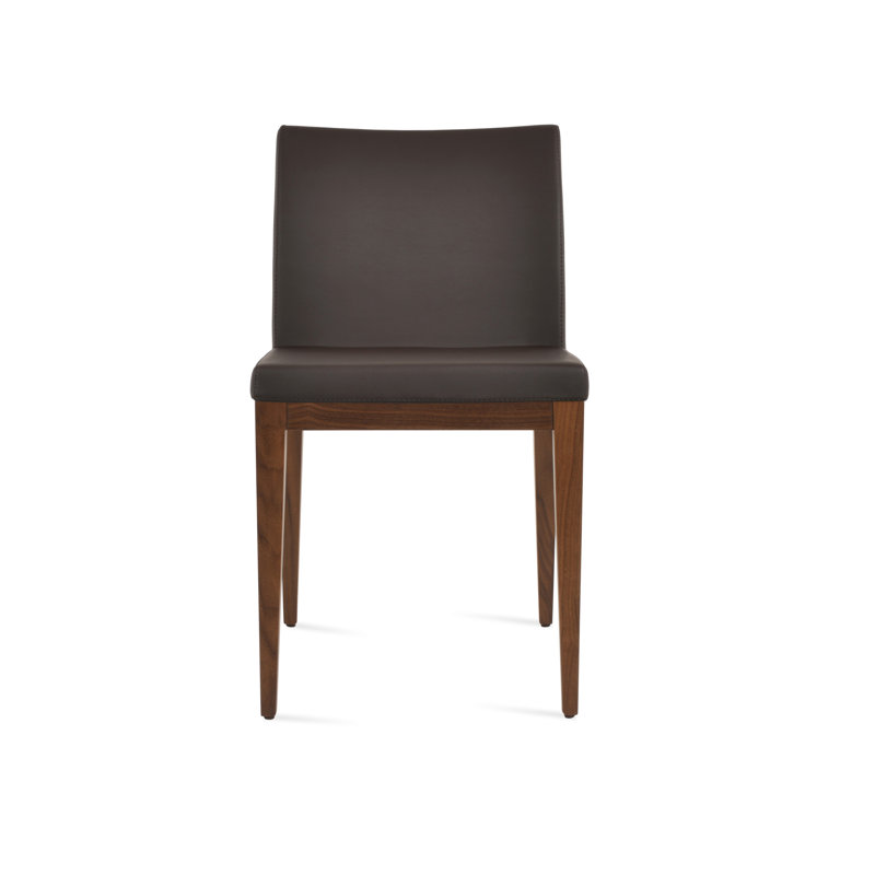 Aria Wood Dining Chair, American Walnut, Brown