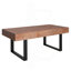 Table basse rustique en bois industriel, table basse en bois 47,2 x 23,5 po x 18 po, table fabriquée à la main