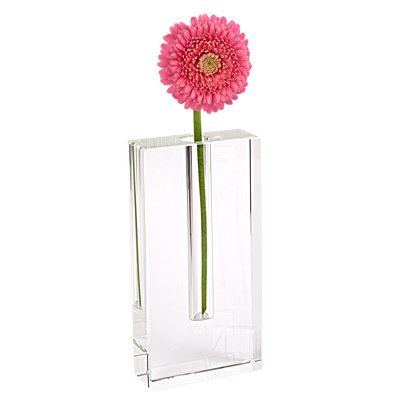 Vase de table en cristal transparent intérieur / extérieur