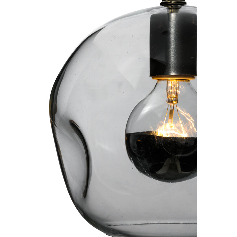 Luminaire suspendu géométrique simple à 1 lumière, H 45,5 po x l 8,5 po x P 8,5 po
