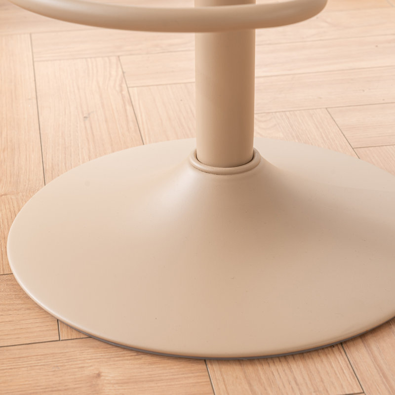 Tabouret de bar pivotant en bois massif l 15,2 po Jaina , 2, Brun / kaki