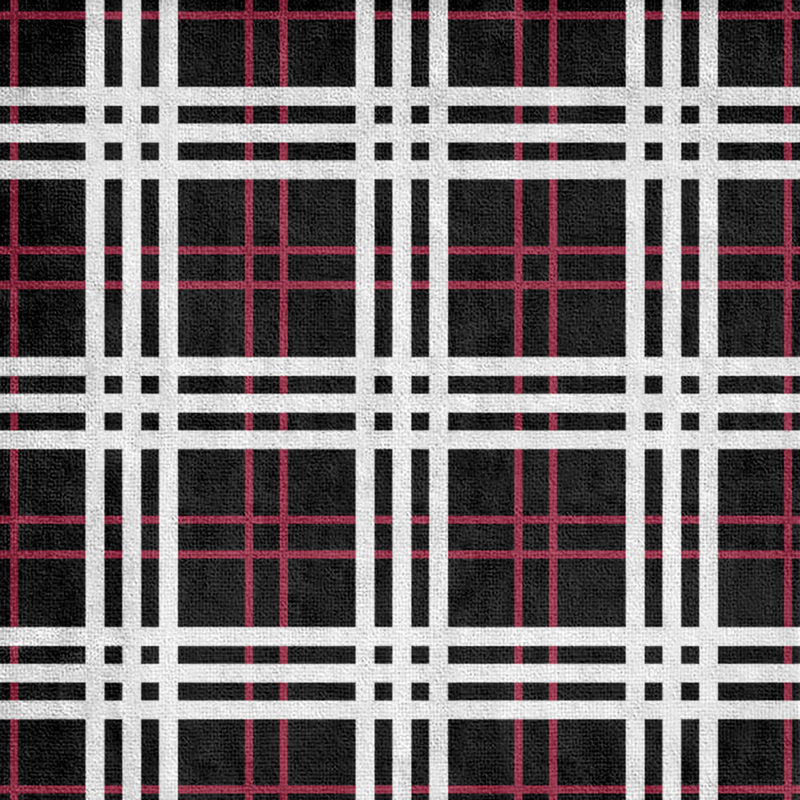 Bath Towel, Polyester/Cotton Blend, Black/Red/White