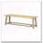 Solid Wood Rattan Bench-376257758