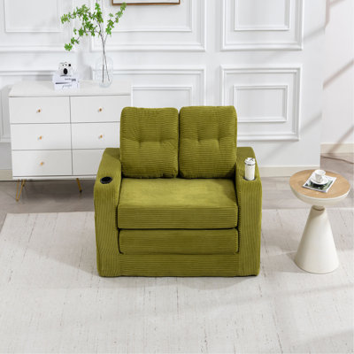 Canapé-lit convertible, canapé-lit double extensible, canapé-lit convertible 2 en 1, canapé-lit escamotable avec coussins pour le salon de la chambre à coucher