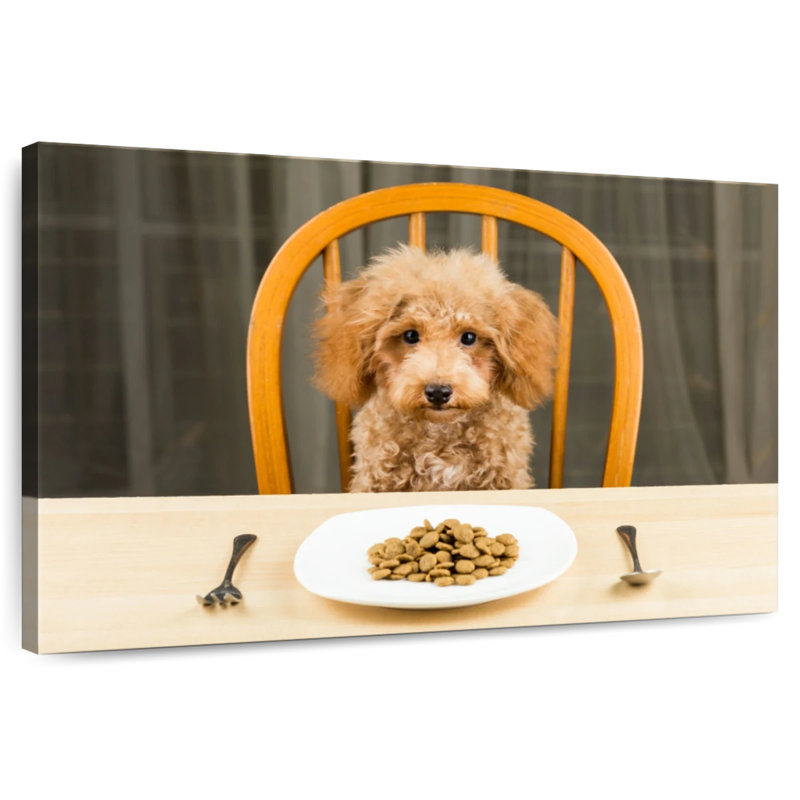 Brampt Dog Dinner Time, H 16 po x l 24 po