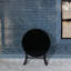 Small Garden Table Folding Outdoor Side Table Outdoor Coffee Table, Black