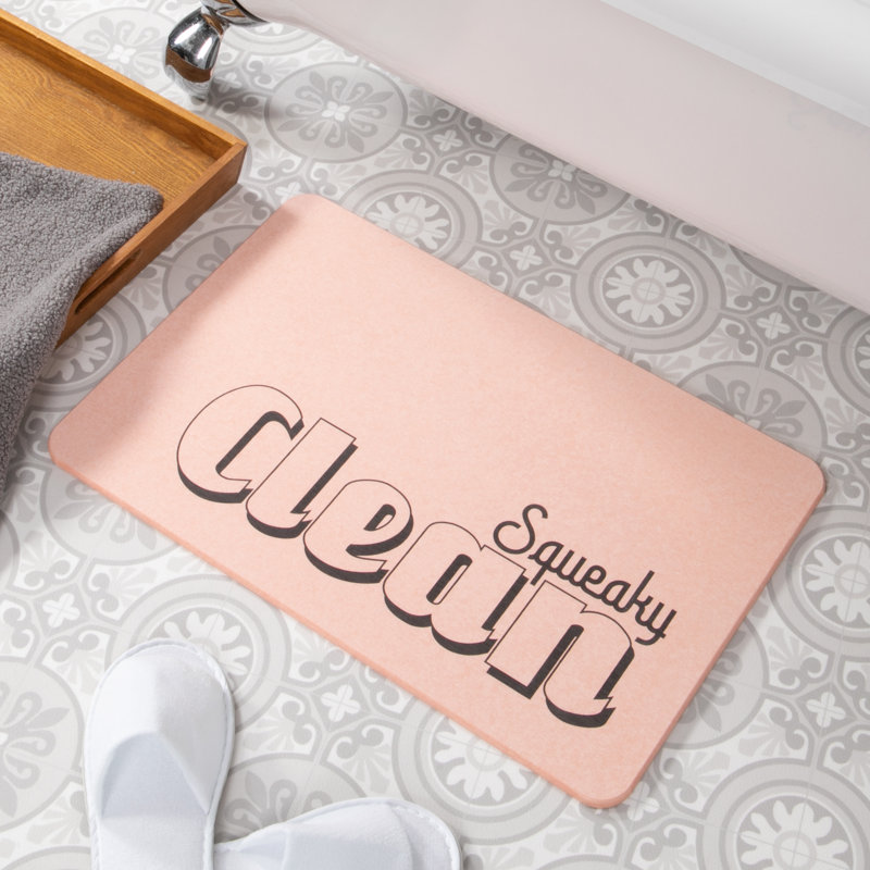 Non-Slip Bath Mat, Pink