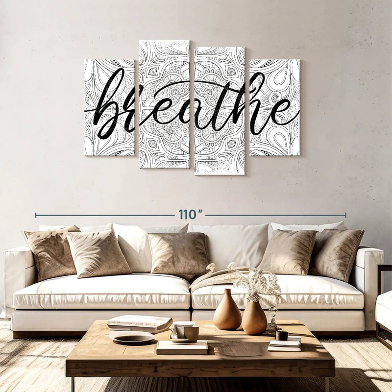 Tergel Breathe Zen Pattern, 48" H x 75" W