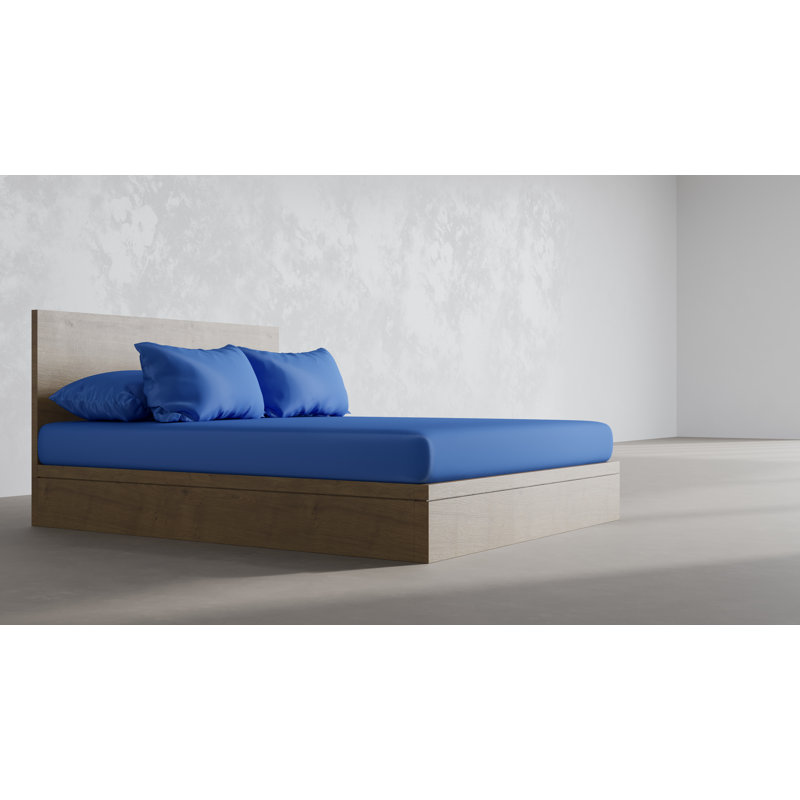 100% Bamboo Bedding Set, Navy, Super King Duvet Cover + 3 Additional Pieces
