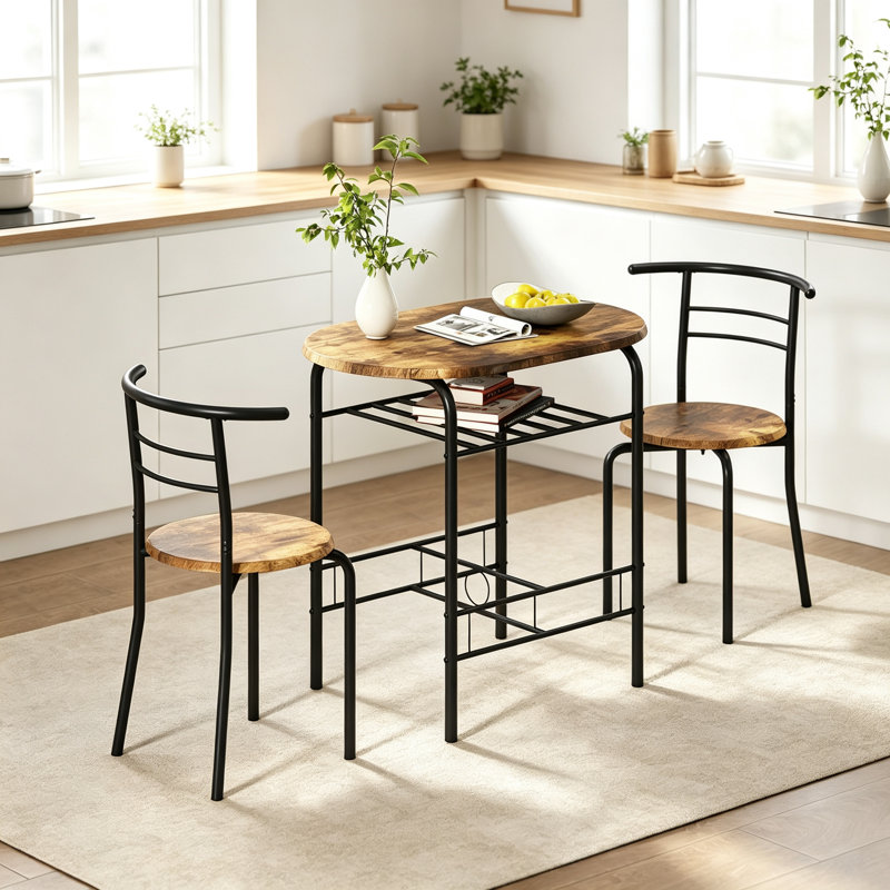 Dining Set, Rustic Brown