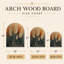 Winna I - art mural en bois botanique arqué blanc-519895905-519895910