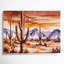 «Southwestern Plants Saguaro Cactus 186», art mural sur toile rose-1612442037